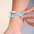 Aigue-marine | Verre Sirène | Bracelet Wrap Lin Blanc